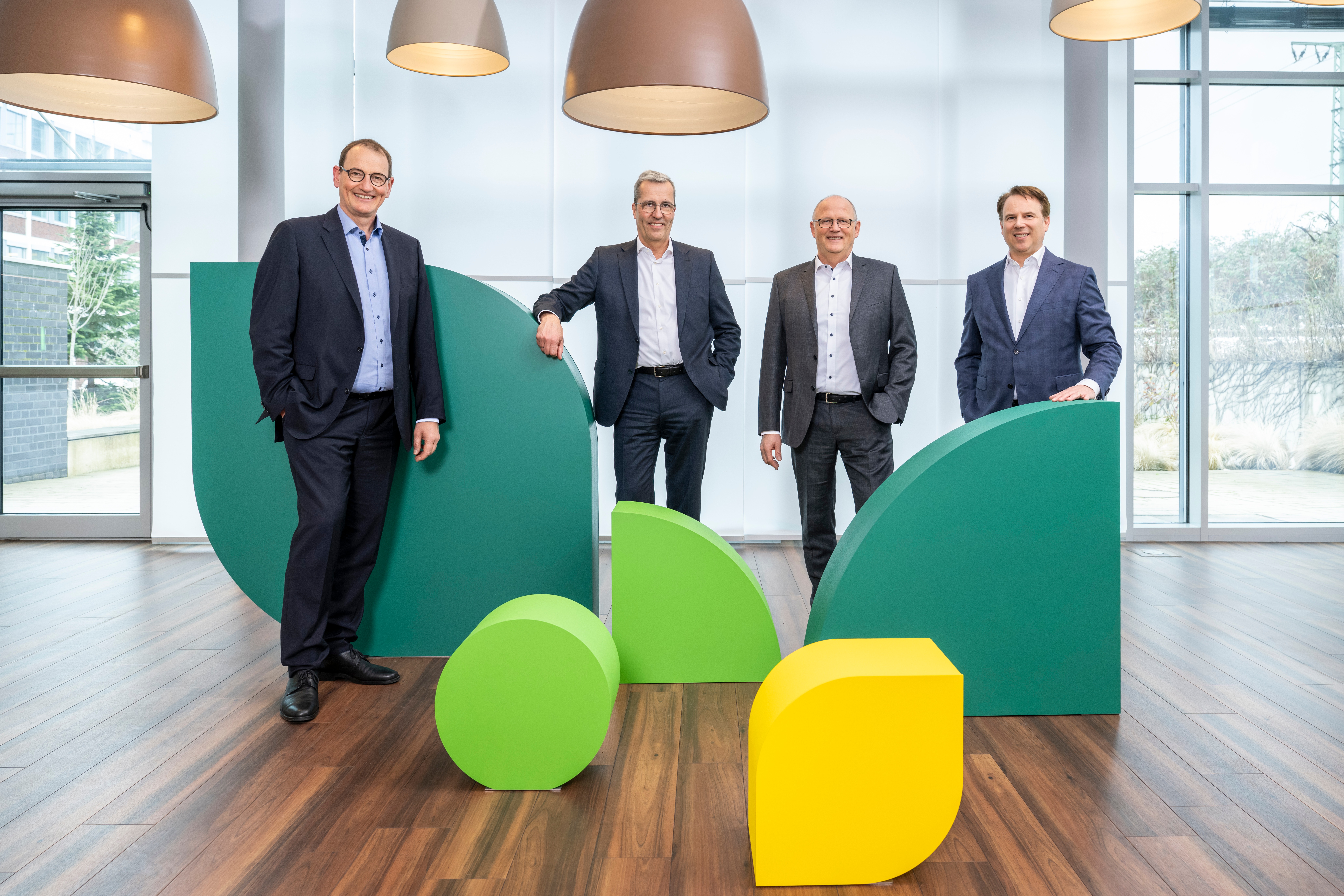 Die vier AGRAVIS-Vorstandsmitglieder Sudhoff, Köckler, Hesseler und Heinecke